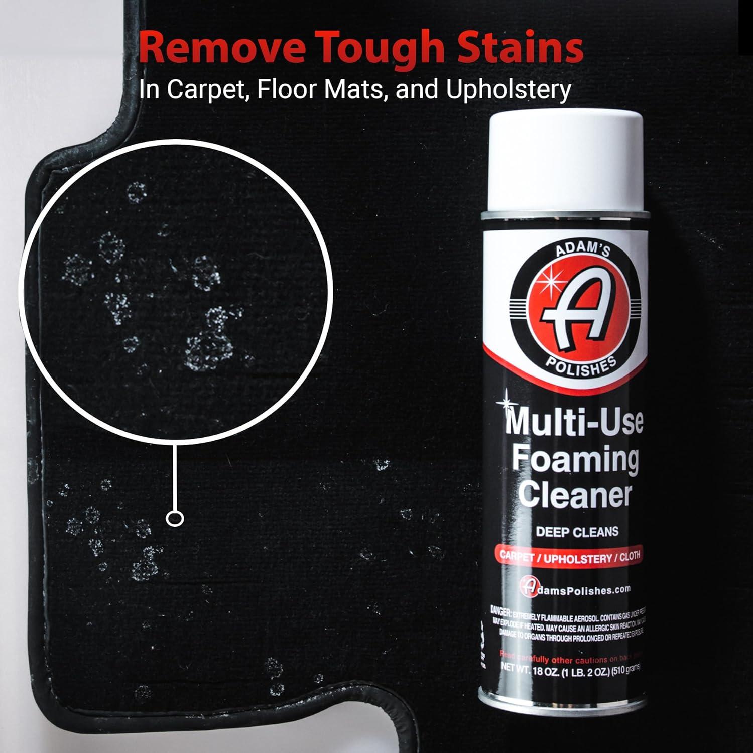 imageAdams Polishes MultiUse Foaming Cleaner  Foaming Formula for Simple and Fast Cleaning  Safe on Carpet Cloth and Velour 18 oz18 Ounce Pack of 1