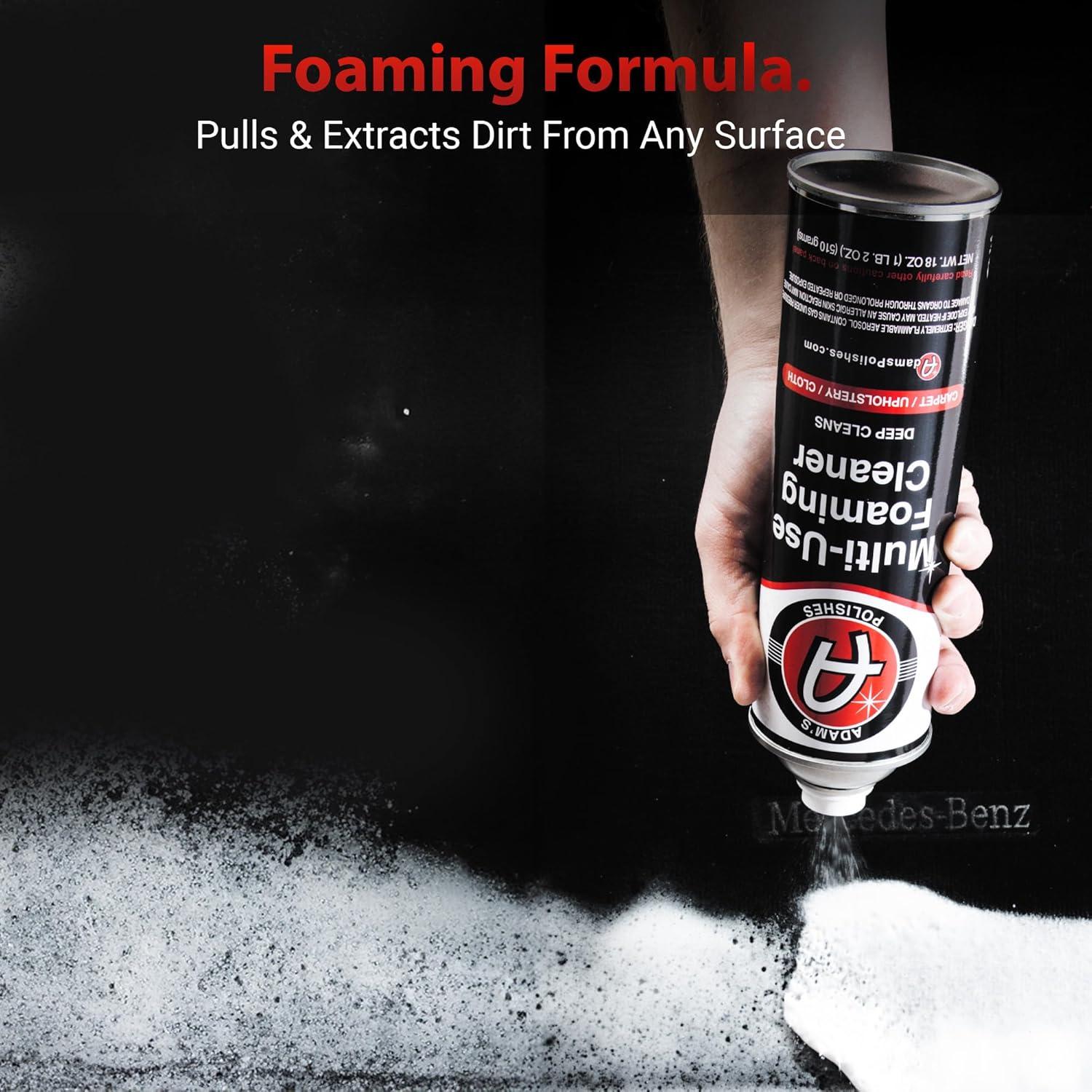 imageAdams Polishes MultiUse Foaming Cleaner  Foaming Formula for Simple and Fast Cleaning  Safe on Carpet Cloth and Velour 18 oz18 Ounce Pack of 1