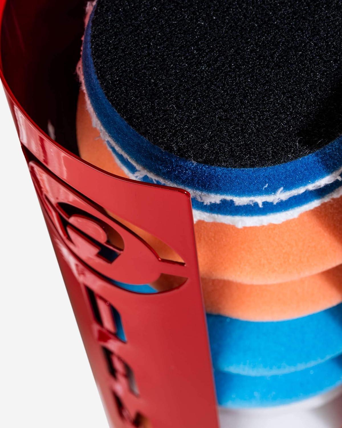 imageAdams Polishes Polishing Pads Dispenser Thick Gauge Steel Construction  Durable All Metal System Safely Stores All Your Pads for Polishing 4 Dispenser4 Dispenser