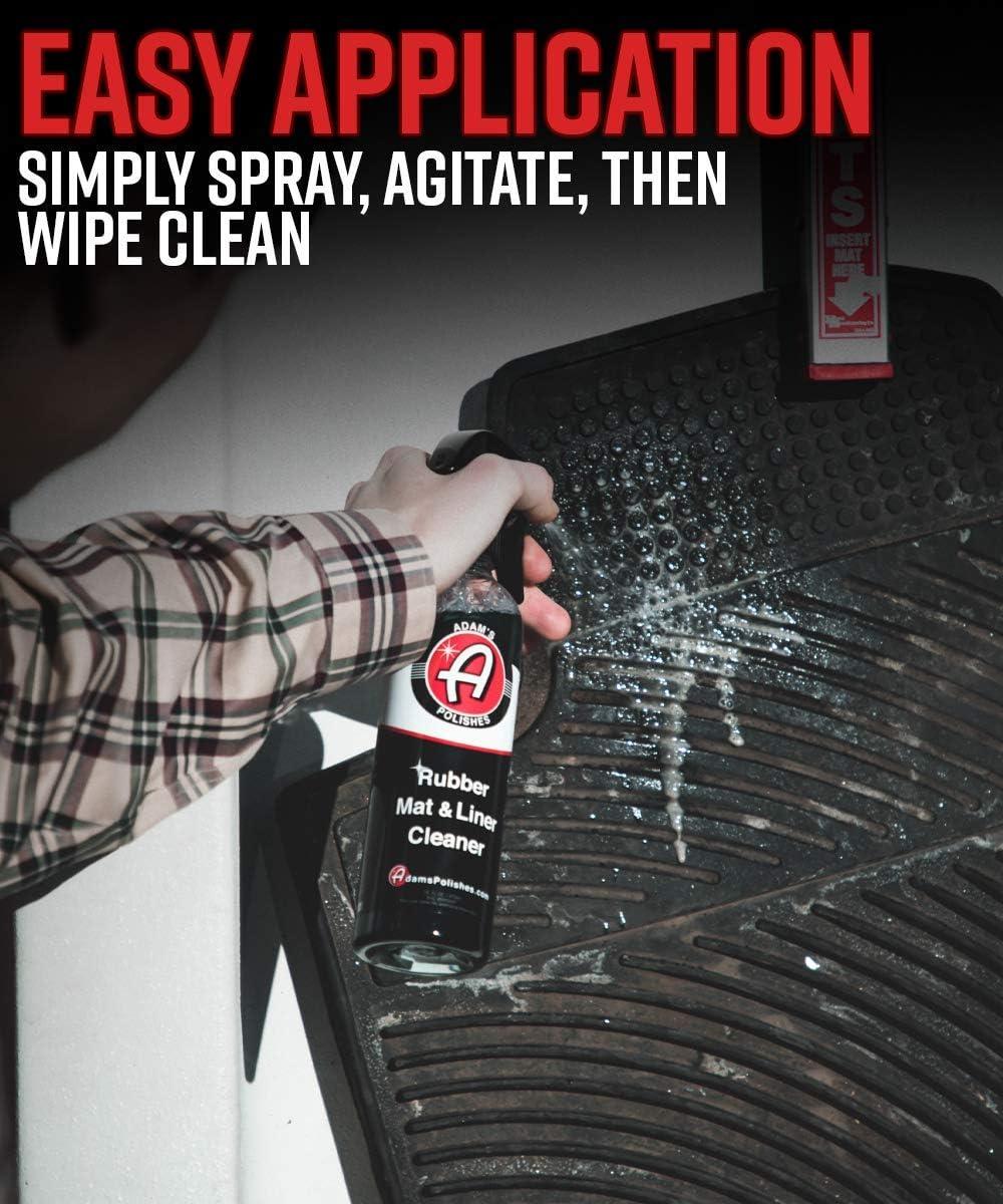 imageAdams Polishes Rubber Mat ampamp Liner Cleaner Bundle  Protectant ampamp Rubber Floor Mat Cleaning Solution for Car Detailing  Deep Cleans ampamp Restores Mats Truck Bed Cargo Liners Trunk Mat Accessories