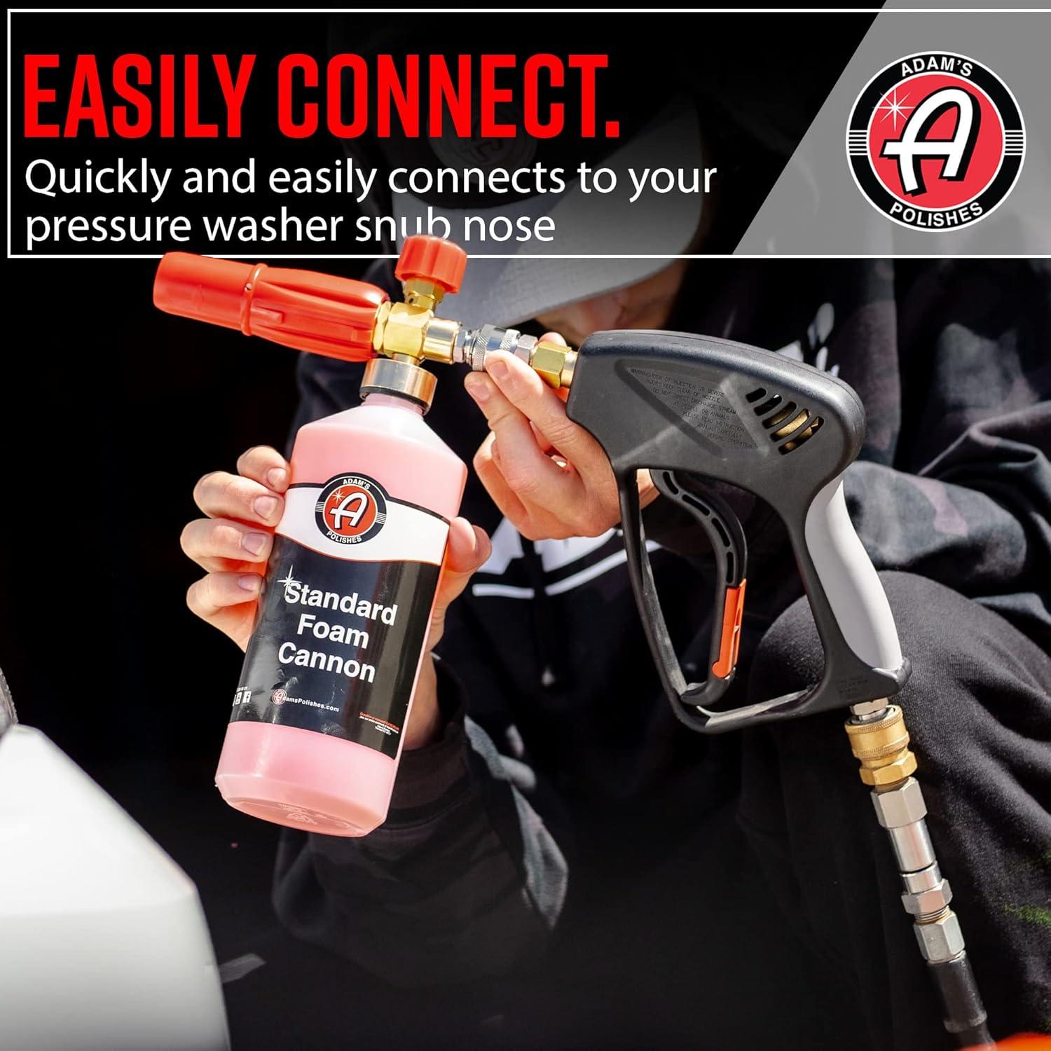 imageAdams Polishes Standard Foam Cannon  Foam Cannon Soap Sprayer for Car Wash Patio ampamp House Cleaning  Sprayer Cleaner Cannister for Pressure Washer