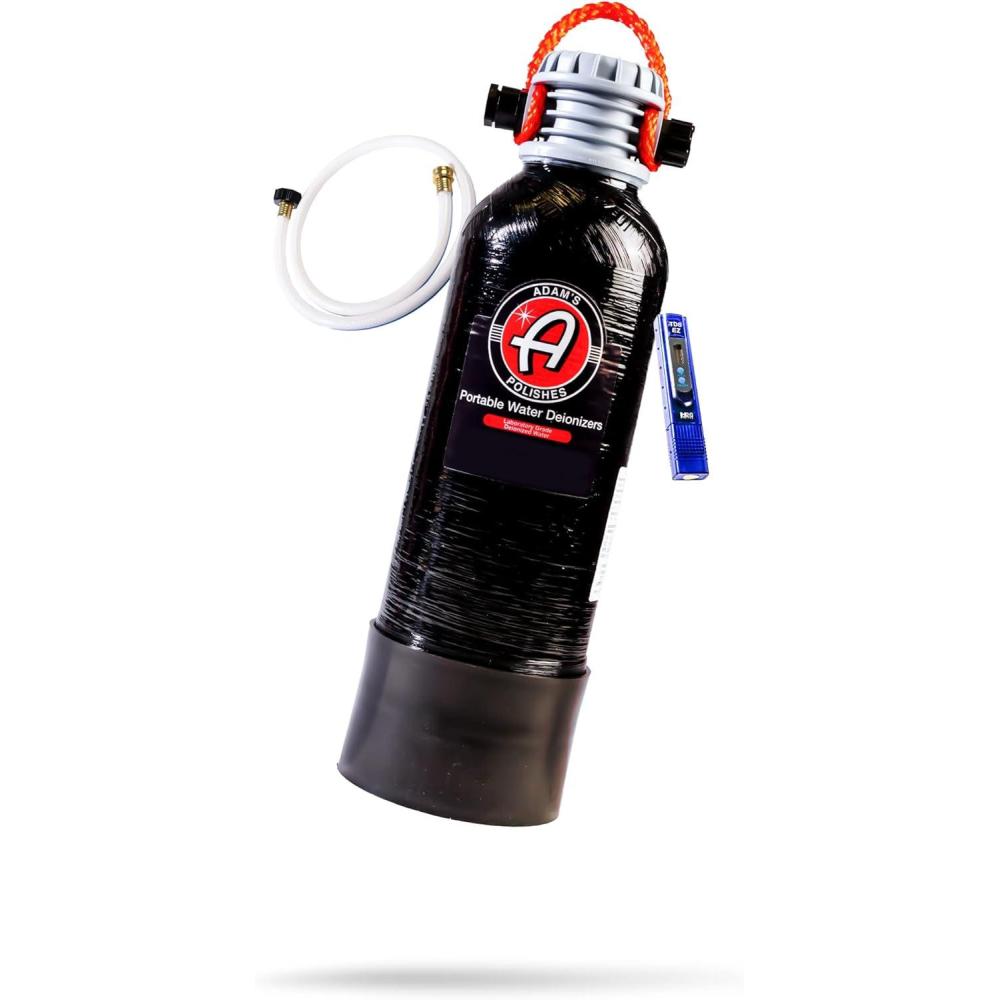 imageAdams Polishes Portable Spotless Water Deionizer  Eliminates Water Spots Spotless Rinse Touchless Detailing  Easy to Use Attaches to Regular Garden Hose Pro DeionizerSmall Deionizer
