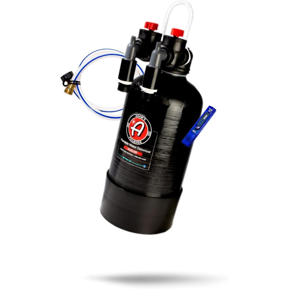 imageAdams Polishes Portable Spotless Water Deionizer  Eliminates Water Spots Spotless Rinse Touchless Detailing  Easy to Use Attaches to Regular Garden Hose Pro DeionizerStandard Deionizer