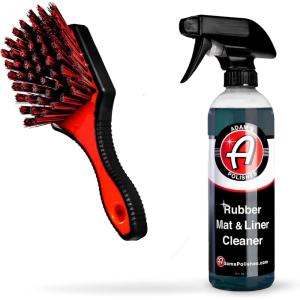 Adam’s Polishes Rubber Mat & Liner Cleaner Bundle – Protectant & Rubber Floor Mat Cleaning Solution for Car Detailing | Deep Cleans & Restores Mats, Truck Bed Cargo Liners, Trunk Mat Accessories