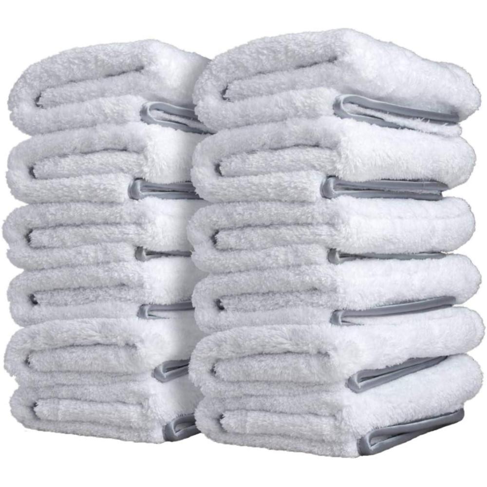 imageAdams Polishes Double Soft Microfiber Towel  Premium Quality Microfiber Polishing Towel with ScratchFree Satin Edge  Buff Away Polishes ampamp Car Wax with Ease12 Pack