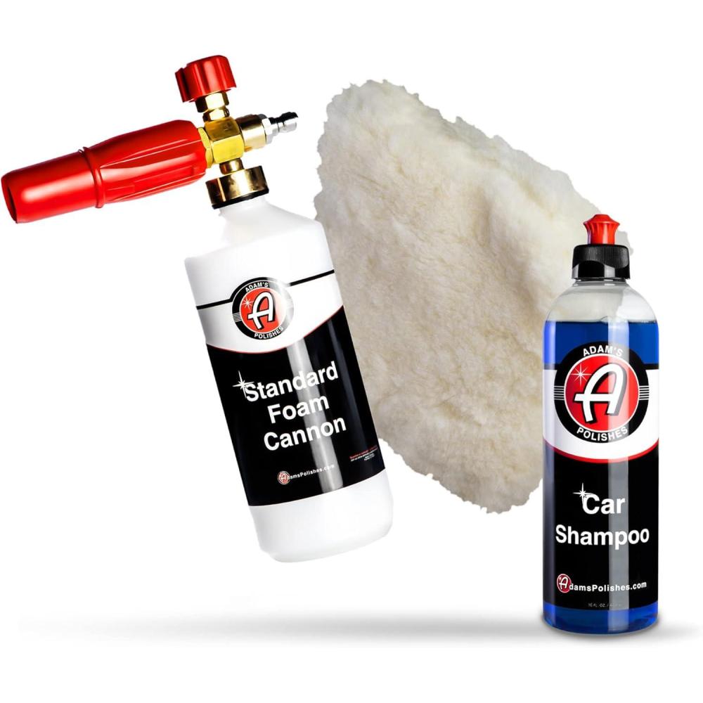 imageAdams Polishes Standard Foam Cannon Car Shampoo ampamp Wash Pad Bundle Foam Cannon Soap Sprayer for Car Wash Patio ampamp House Cleaning Sprayer Cleaner Cannister for Pressure Washer