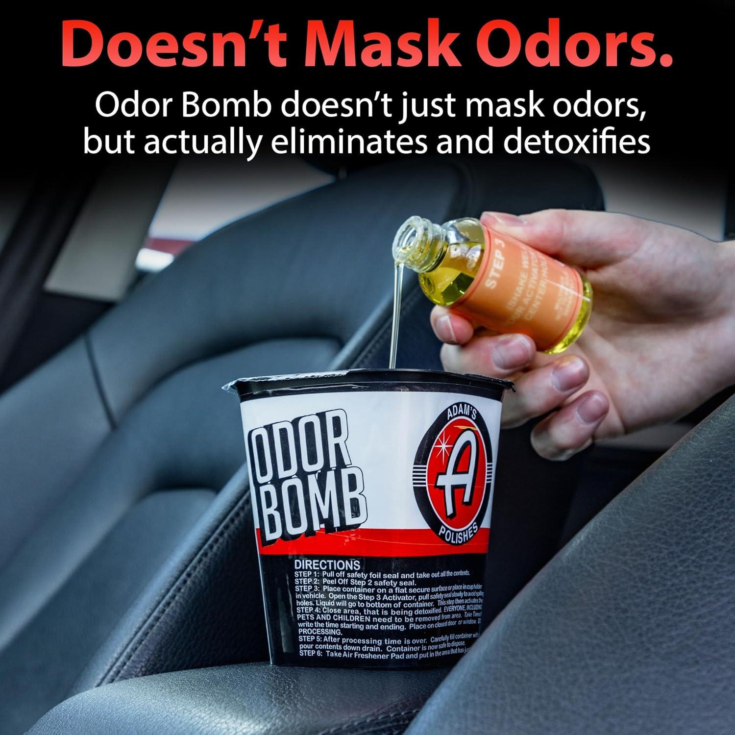 imageAdams Polishes Odor Bomb Odor Neutralizer for Car and Home Fights Bad Odors Eco Friendly Pet Safe Long Lasting Works on All Odors