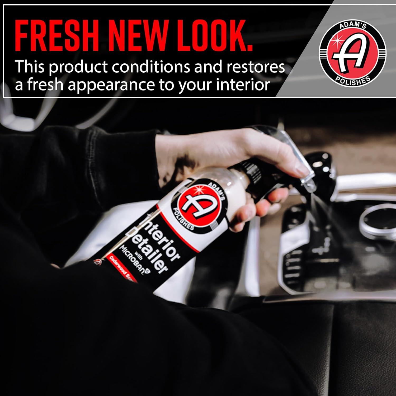 imageAdams Polishes Interior Detailer Gallon Cedarwood Total Car Interior Cleaner Protectant ampamp Dressing All Purpose Cleaner ampamp Leather Conditioner Vinyl Dashboard Screen Seat Cleaner ampamp MoreCedarwood