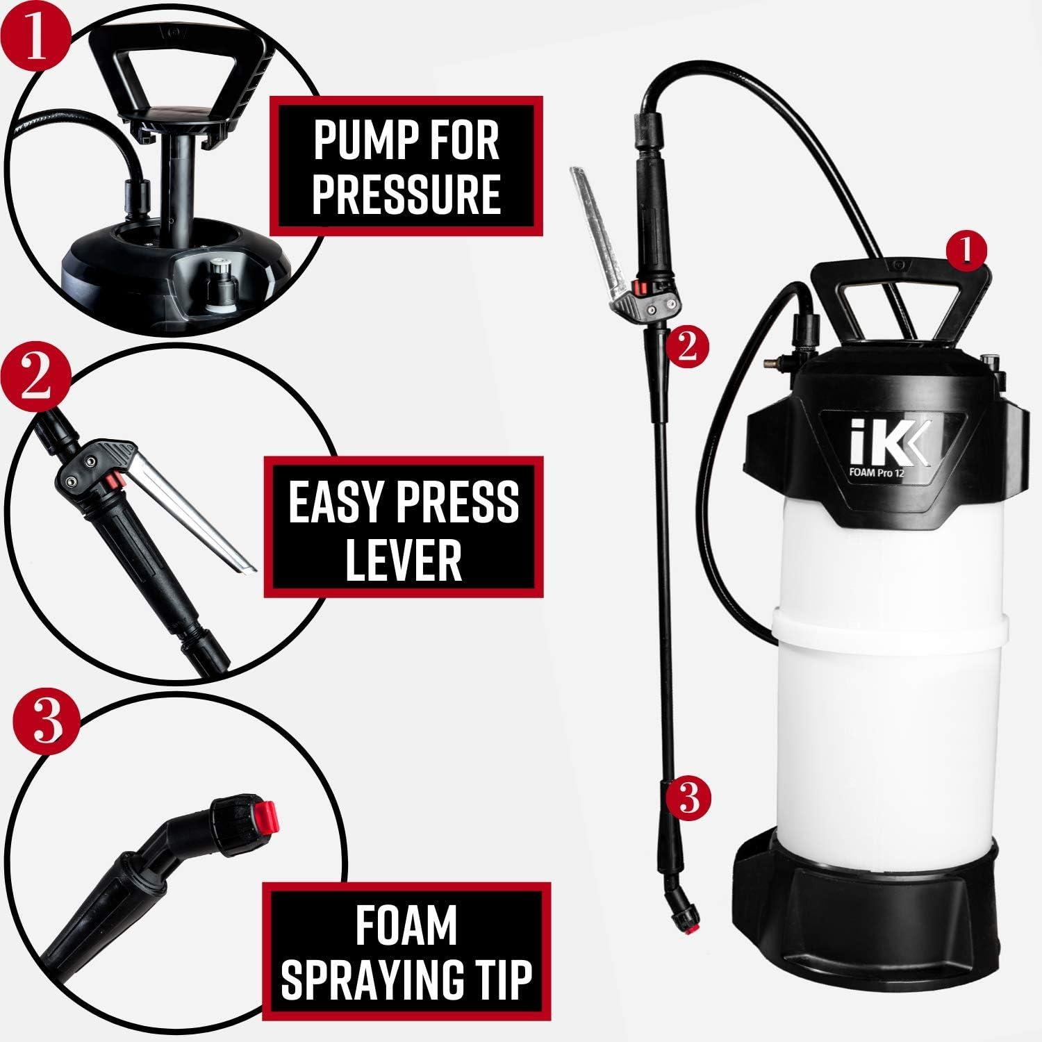 image:imageAdams Polishes IK Foaming Pump Sprayer 6 Liters Pressure Foam Sprayer Cleaning Kit Car Wash Detailing Fill with Car Wash Soap Wheel amp Tire Cleaner Rim Water Sprayer Lawn Garden Weeds