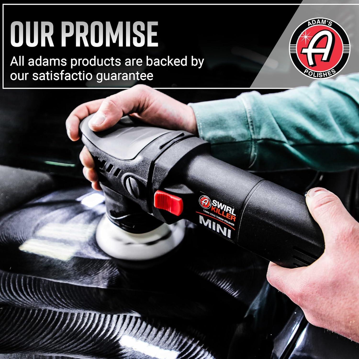 image:imageAdams Polishes Swirl Killer 12mm Polisher Kit 16 Item Orbital Polishing Paint Correcting Buffer Tool Car Scratch Remover Use Post Car Wash Clay Bar amp Pre Wax or Ceramic Coating