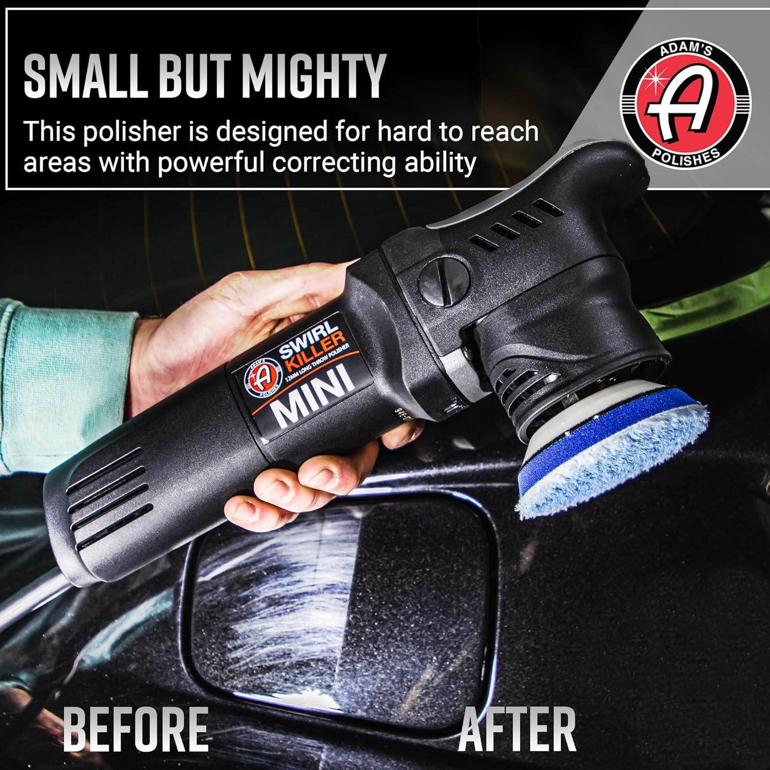 image:imageAdams Polishes Swirl Killer 12mm Polisher Kit 16 Item Orbital Polishing Paint Correcting Buffer Tool Car Scratch Remover Use Post Car Wash Clay Bar amp Pre Wax or Ceramic Coating