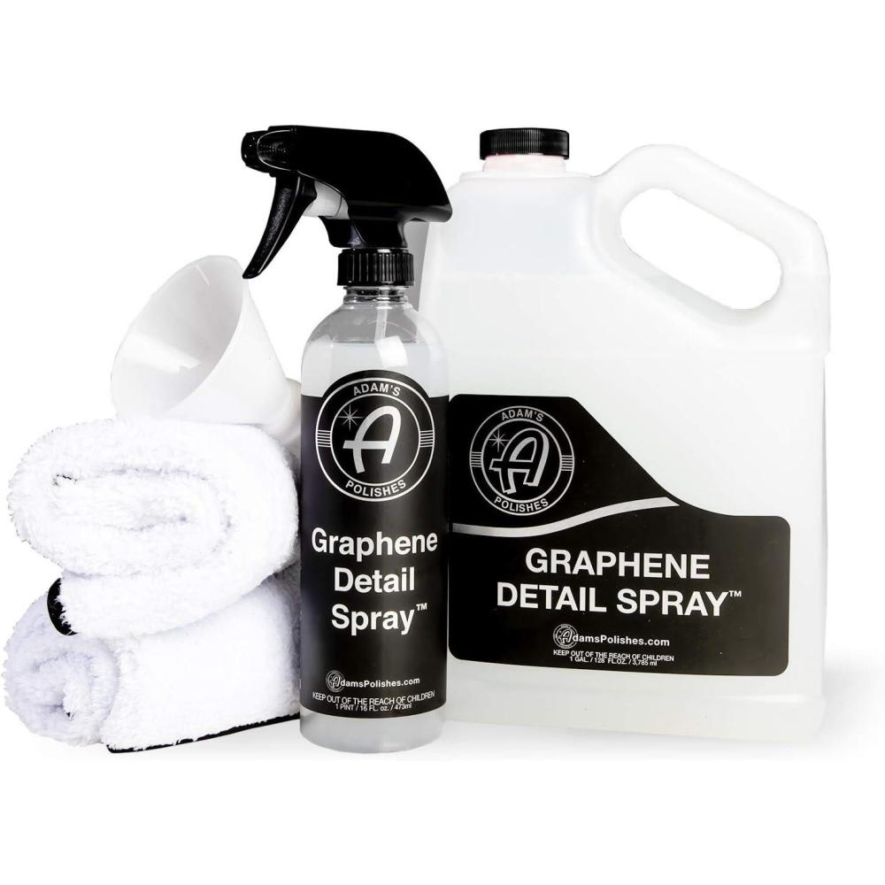 image:imageAdams Graphene Detail Spray Refill Kit  Extends Protection of Waxes Sealants amp Coatings  Quick Waterless Detailer For Car Detailing  Clay Bar Drying Aid Add Shine Gloss Ceramic Protection
