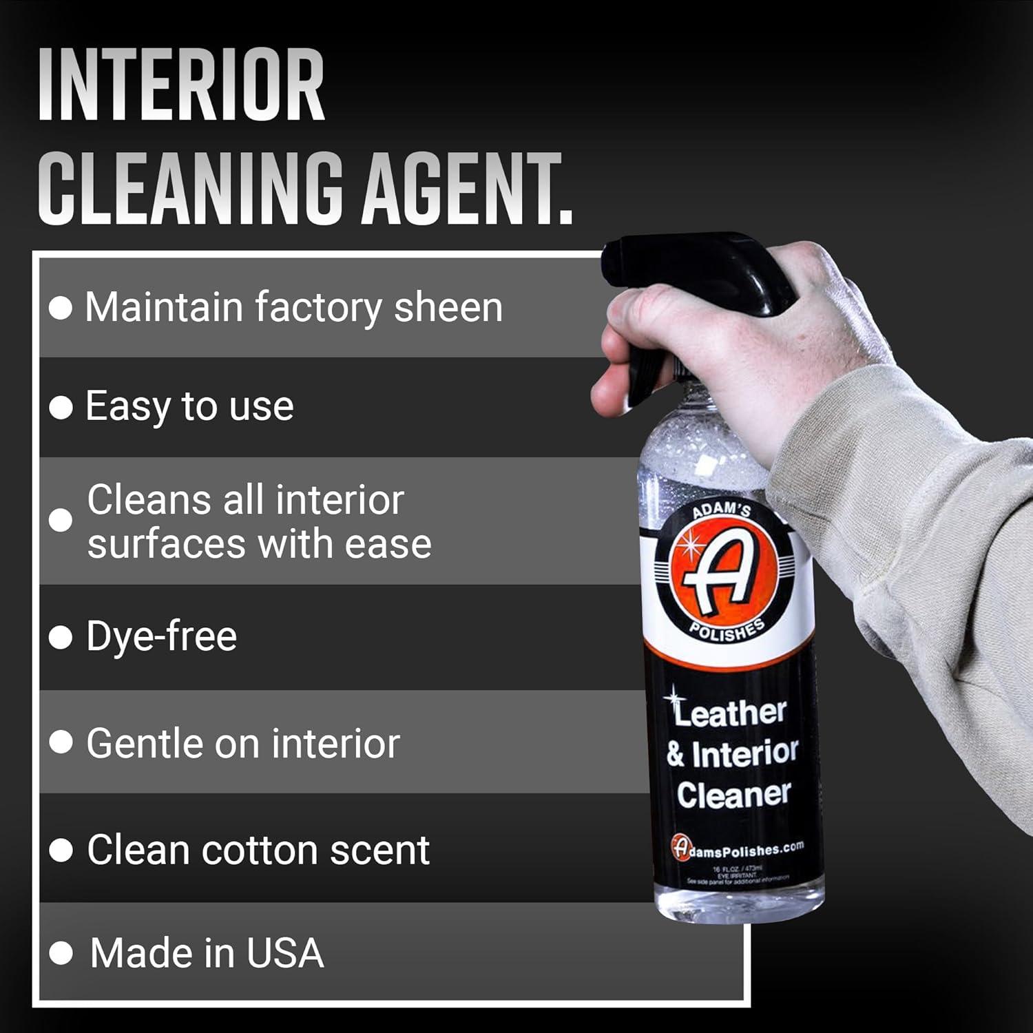 image:imageAdams Polishes Leather amp Interior Cleaner 16oz640 Fl Oz Pack of 1
