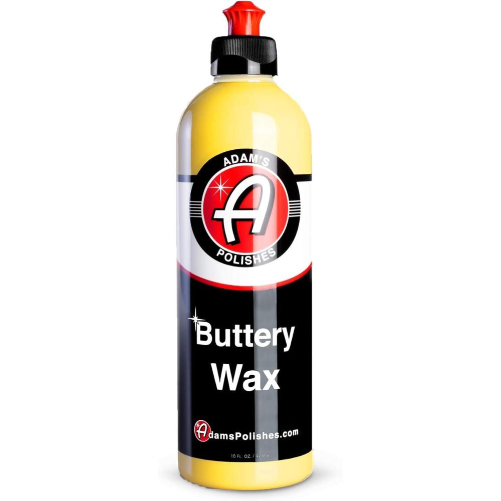 image:imageAdams Buttery Car Wax Kit Pure Carnauba Wax For Car Detailing Liquid Wet Wax After Car Wash For Shine Gloss amp Paint Protection Use W Car Cleaning Kit On Car Boat RV amp Motorcycle16 Fl Oz Pack of 1