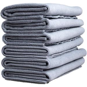 Adam’s Polishes Edgeless Microfiber Utility Towel – Edgeless Microfiber Design with Tight Weave Fibers – Great All Purpose Detailing Towel (6 Pack)(6 Pack)