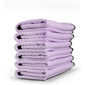 Adam’s Polishes Waterless Wash Microfiber Towel – Waffle Weave Design Traps Dirt & Safely Cleans Your Car, Boat, RV, Truck, and More – Dries, Cleans with Waterless Wash System (6 Pack)
