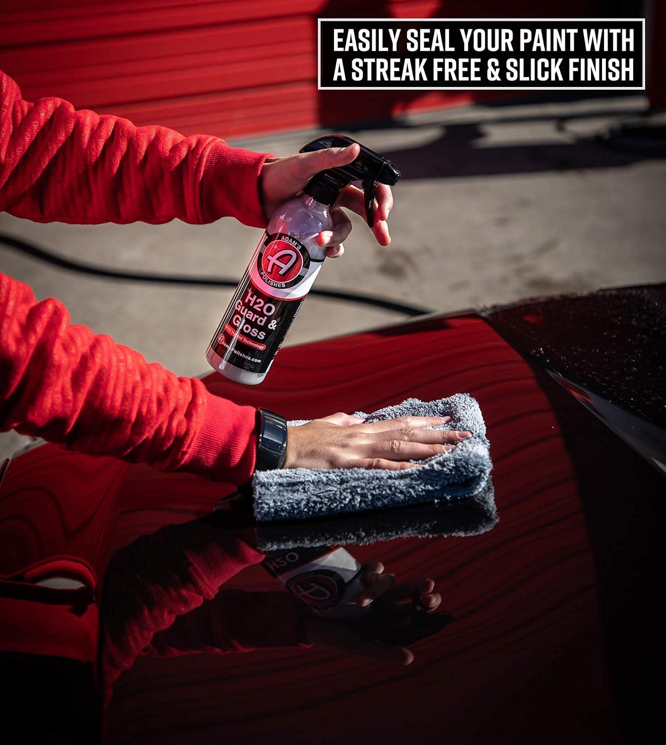 image:imageAdams Polishes H2O Guard amp Gloss Gallon Car Detailing Hybrid Top Coat Silica Sealant Car Wax amp Polish Quick Detailer After Car Wash Seals Shines and Protects All Exterior Surfaces128 Fl Oz Pack of 1