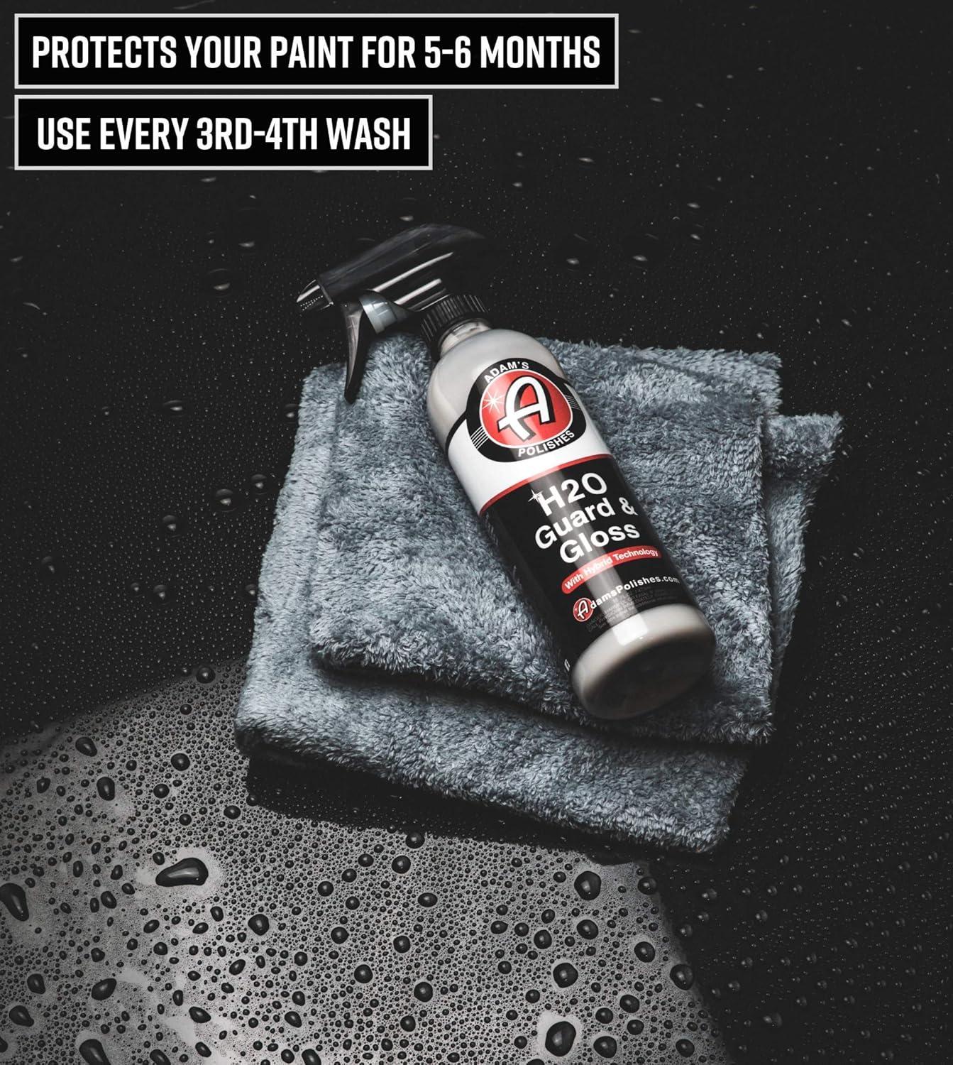 image:imageAdams Polishes H2O Guard amp Gloss Gallon Car Detailing Hybrid Top Coat Silica Sealant Car Wax amp Polish Quick Detailer After Car Wash Seals Shines and Protects All Exterior Surfaces128 Fl Oz Pack of 1