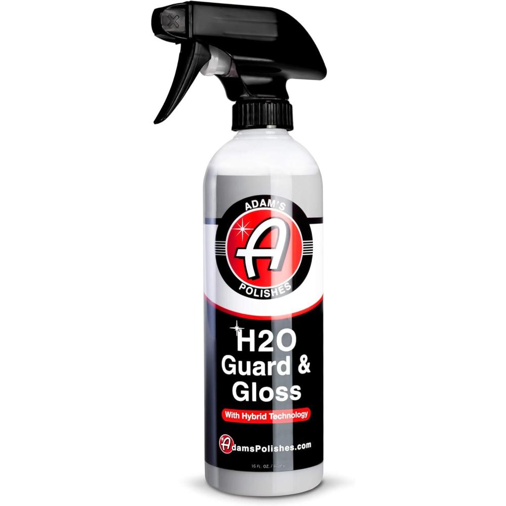 image:imageAdams Polishes H2O Guard amp Gloss Gallon Car Detailing Hybrid Top Coat Silica Sealant Car Wax amp Polish Quick Detailer After Car Wash Seals Shines and Protects All Exterior Surfaces16 Fl Oz Pack of 1