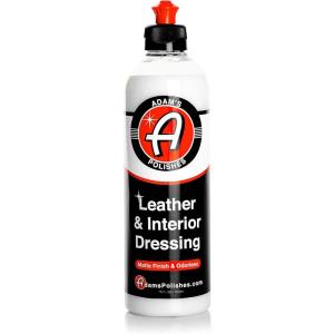 Adam’s Polishes Leather & Interior Matte Finish Dressing – Conditions & Restores Leather, Vinyl, Plastic Interior Surfaces – Odorless, Long Lasting UV Protection That Improves Feel of Your Interior