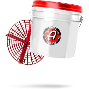 Adam’s Polishes Wash Bucket (3.5 Gallon Bucket + Grit Guard) – Car Detailing Tool for Car Washing & Garage Storage | Stores Car Wash Soap, Foam Cannon, Foam Gun, Microfiber Towels & More(3.5 Gallon Bucket + Grit Guard + Gamma Seal Lid)