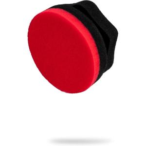 Adam’s Red Hex Grip Car Detailing Applicator – Soft Foam for Applyig Car Wax & Glaze to Vehicle Automotive Paint Surfaces