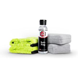 Adam’s Polishes Anti-Fog Kit – Glass, Mirror, Shower Door, Visor, Lens Anti-Condensation Treatment | Long-Lasting, Easy Application | Safe for All Surfaces – Helmets, Visors, & Face Shields(Kit)