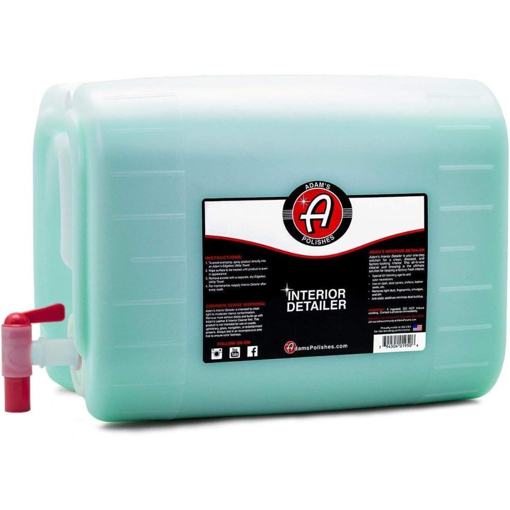 image:imageAdams Polishes Interior Detailer 5 Gallon  Total Car Interior Cleaner Protectant amp Dressing  Leather Conditioner  UV Protection Vinyl Dashboard Screen Seat Cleaner amp More